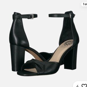 Vince Camuto Wesher Leather Block Heel Sandals